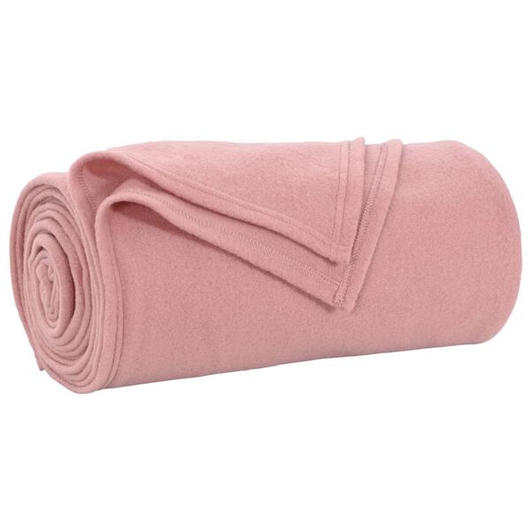 vidaXL Throw Blankets 24 pcs Pink 200 x 150 cm Fleece