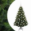 vidaXL Artificial Christmas Tree with Bauble 120 cm 150 LEDs