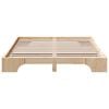 vidaXL Bed Frame Natural 160 x 200 cm Solid Pine Wood