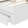 vidaXL Storage Bed with Headboard White 140 x 200 cm Engineered Wood
