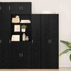 vidaXL Highboard Black oak 30 x 42.5 x 185 cm Engineered wood