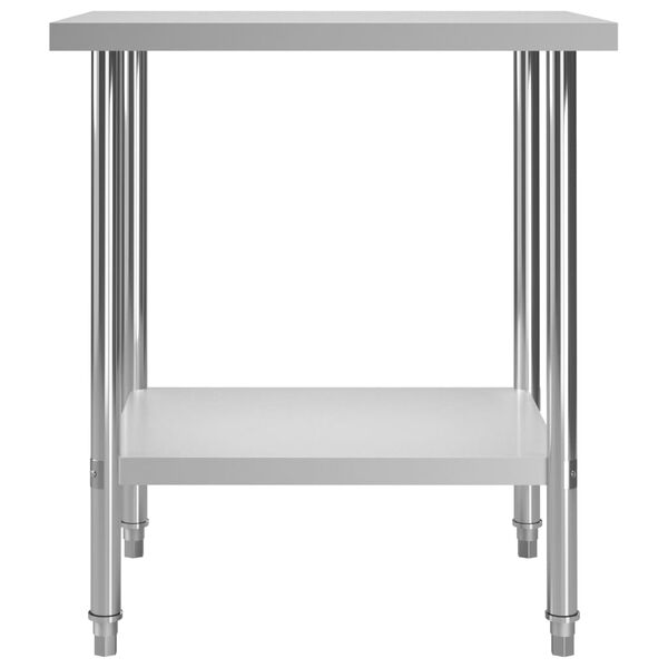 vidaXL Kitchen Work Table 80x60x85 cm Stainless Steel
