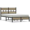 vidaXL Bed Frame without Mattress Sonoma Oak 120x200 cm Engineered Wood