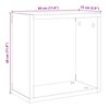 vidaXL Wall Cube Shelves 4 pcs Artisan Oak 30x15x30 cm Engineered Wood