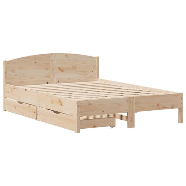 vidaXL Bed Frame without Mattress 160x200 cm Solid Wood Pine