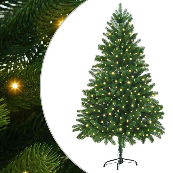 vidaXL Christmas Tree with 300 LEDs with Stand Green 180 cm PE