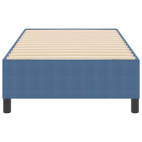 vidaXL Platform Bed Frame Blue 80 x 200 cm Fabric
