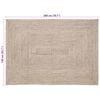 vidaXL Area Rugs Rectangular Natural and White 140 x 200 cm
