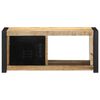 vidaXL TV Cabinet 80x30x35 cm Solid Rough Wood Mango