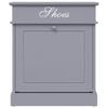 vidaXL Shoe Cabinet Grey 50x28x58 cm Paulownia Wood