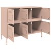 vidaXL Sideboard Pink 100.5x39x79 cm Steel