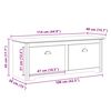 vidaXL Hallway Bench BODO White 114x40x45 cm