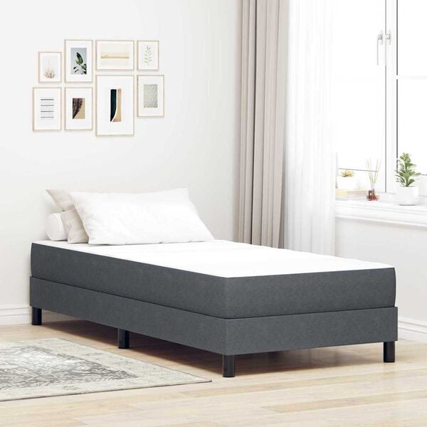 vidaXL Bed Mattress with Mattress Grey 80 x 200 cm Fabric