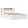 vidaXL Bed Frame without Mattress White 120x190 cm Small Double Solid Wood Pine