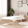 vidaXL Bed Frame without Mattress Solid Wood 75x190 cm Small Single Small Single