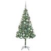 vidaXL Artificial Christmas Tree with Stand Green 180 cm PVC and Steel