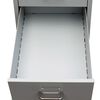vidaXL File Cabinet with 5 Drawers Grey 68.5 cm Steel