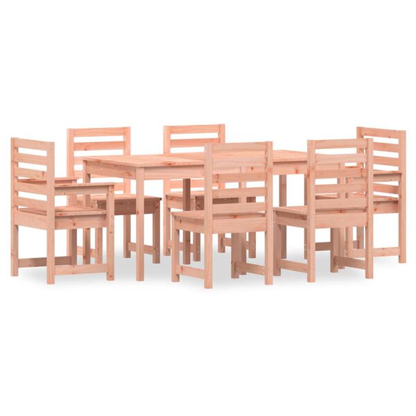 vidaXL 7 Piece Garden Dining Set Solid Wood Douglas