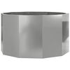 vidaXL Planter Silver 90 x 90 x 50 cm Galvanised Steel
