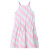vidaXL Kids'Dress with Drawstring Sleeveless Pink 116