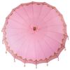 vidaXL Balinese Parasol 260 Pink 210-220 cm Cotton and solid wood