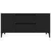 vidaXL TV Cabinet Black 102x44.5x50 cm Engineered Wood