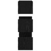vidaXL Wall Shelf Set 3 pcs Black Oak 40 x 16 x 14 cm Engineered Wood