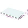 vidaXL Shelves 2 pcs Panel Glass Clear 50x25 cm
