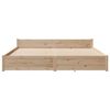 vidaXL Bed Frame without Mattress 180x200 cm Super King Solid Wood Pine