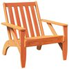 vidaXL Garden Adirondack Chair Wax Brown 75x77x77 cm Solid Wood Pine
