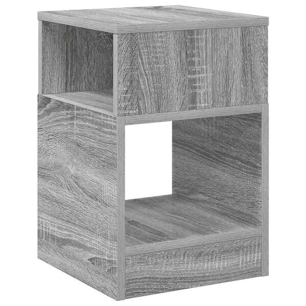 vidaXL End Table Grey Sonoma 30.5 x 30 x 45 cm Engineered Wood