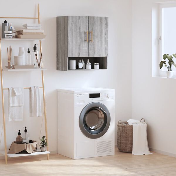 vidaXL Wall Cabinet Grey Sonoma 60x31x70 cm Engineered Wood
