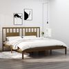 vidaXL Bed Frame without Mattress Honey Brown Solid Wood 200x200 cm (810040+818693)