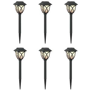 vidaXL Outdoor Solar Lights with Ground Spike 6 pcs Warm White 42 cm