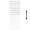vidaXL Zebra Blind White 75x230 cm Fabric Width 70.9 cm Polyester