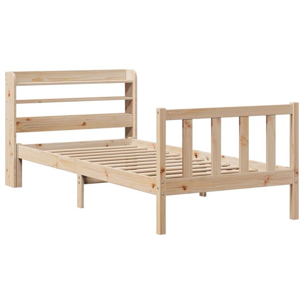 vidaXL Bed Frame without Mattress 100x200 cm Solid Wood Pine