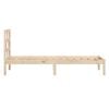 vidaXL Bed Frame without Mattress Small Single Solid Wood