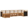 vidaXL Sectional Sofa Set 6 pcs Natural Solid Acacia Wood