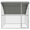 vidaXL Chicken Cage Silver 2 x 2 x 2 m Galvanised Steel