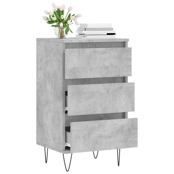 vidaXL Sideboard Concrete Grey 40x35x70 cm Engineered Wood