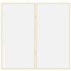 vidaXL Bulletin Board Folding White 100 x 100 x 1.4 cm Solid pine wood