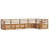 vidaXL Outdoor Sofa Set 5 pcs Natural Solid Acacia Wood