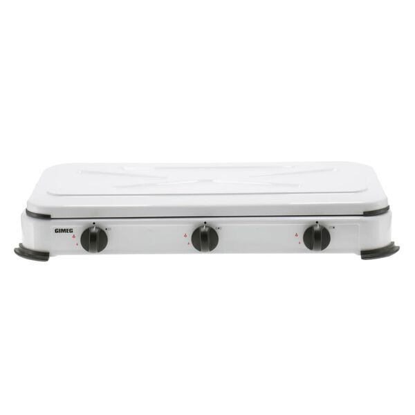 Gimeg 3-Burner Gas Cooker Steel White