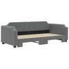 vidaXL Daybed with Trundle without Mattress Dark Grey 90x190 cm Single