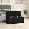 vidaXL Storage Box Black 102x35x35 cm Engineered Wood
