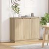 vidaXL LED Sideboard Sonoma Oak 90 x 32 x 75 cm Engineered Wood