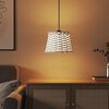vidaXL Ceiling Lamp Shade White Ø20x15 cm Wicker
