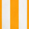 vidaXL Replacement Fabric for Awning Valance Yellow and White Stripe 4 m
