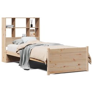 vidaXL Bookcase Bed without Mattress 90x190cm Single Solid Wood Pine