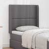 vidaXL Headboard Ear Grey 80 x 16 x 4 cm PVC